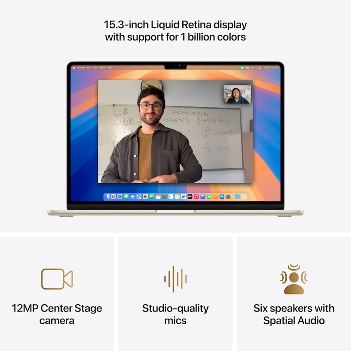 Produktbild Apple MacBook Air – 2025 (15.30", M4, 16 GB, 256 GB, DE)