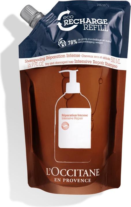Image du produit L'Occitane Shampooing réparateur intensif - Recharge (500 ml, Shampoing liquide)