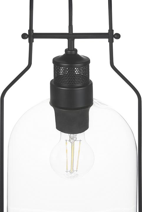 Image du produit Beliani Lampe à suspendre Lumarko Lampe à suspendre en métal noir BASHILO! (E27)