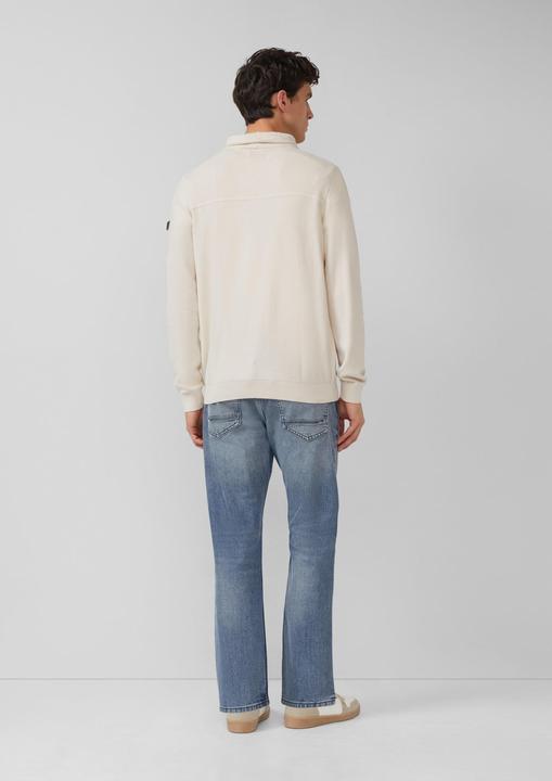 Produktbild s.Oliver Strickpullover Gestrickter Kapuzenpullover mit Ripp-Details (M)