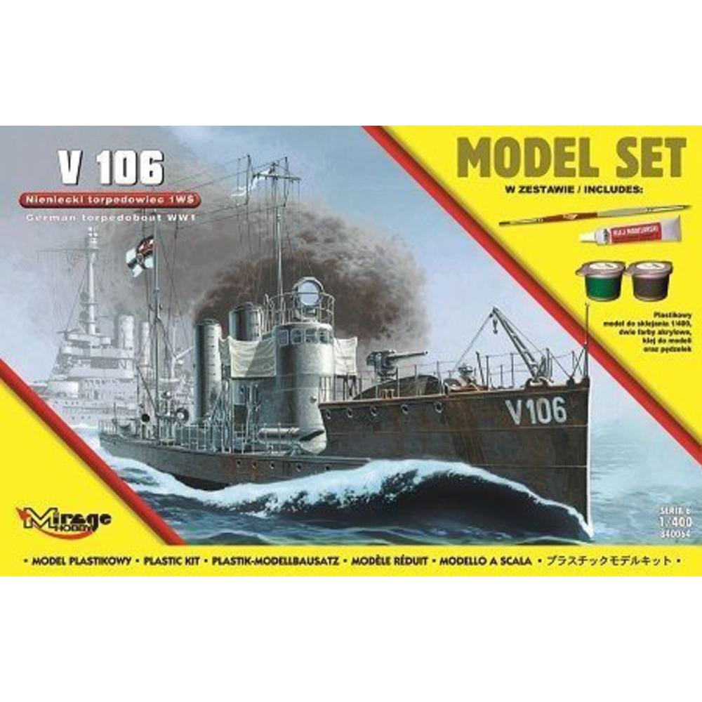 Mirage Hobby V 106 German WWI Torpedo Ship(Model Set
