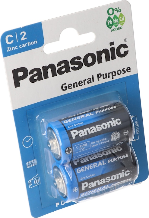 Produktbild Panasonic Batterie General Purpose Baby C LR14 (2 Pcs.) (2 Stk., R14)