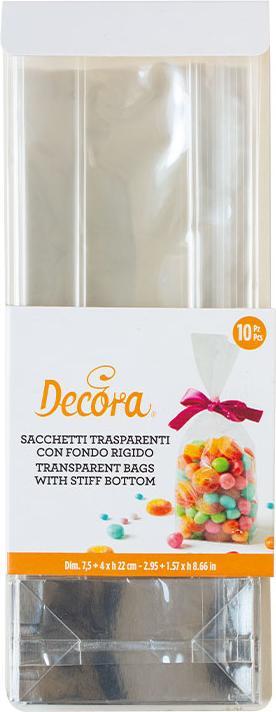 Produktbild Decora Klarsichtbeutel mit festem Boden klein (10 x)