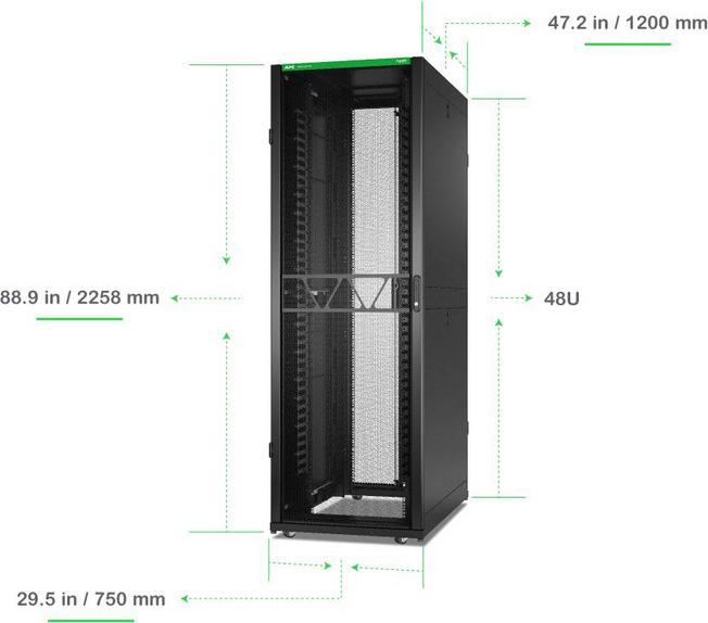 Produktbild APC Netshelter Sx Networking (48 HE, 19 Zoll Rack)