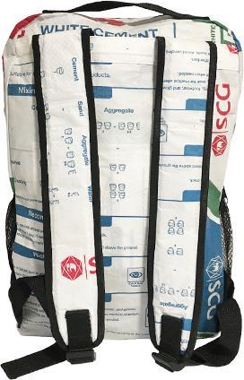 Image du produit Bekos Upcycling - sac à dos de jour en sacs de ciment recyclés White Tiger