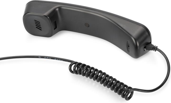 Immagine prodotto Digitus Telefono Hoererer USB per Skype MSN ICQ ICQ X-lite Dialpad MediaRing Net2phone ecc. nero