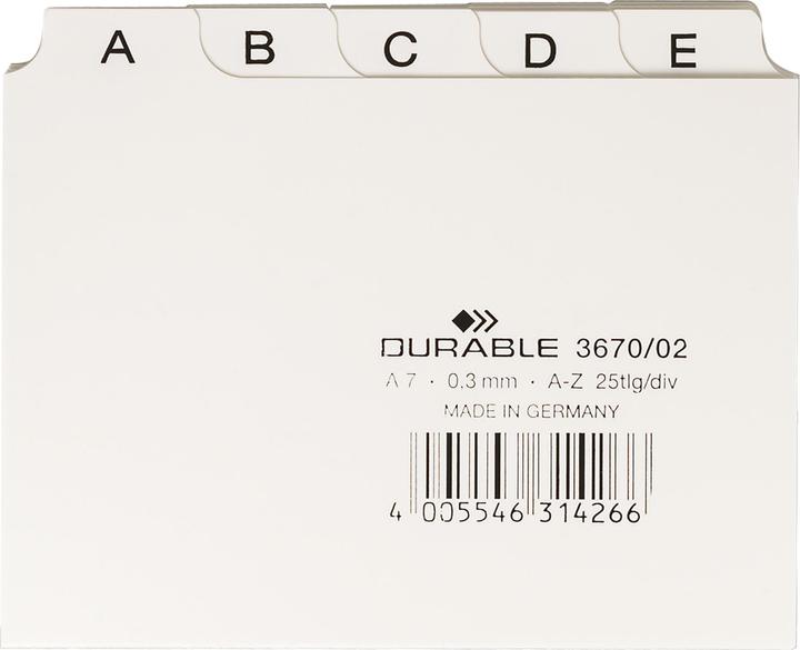 Produktbild Durable Leitregister (A7)