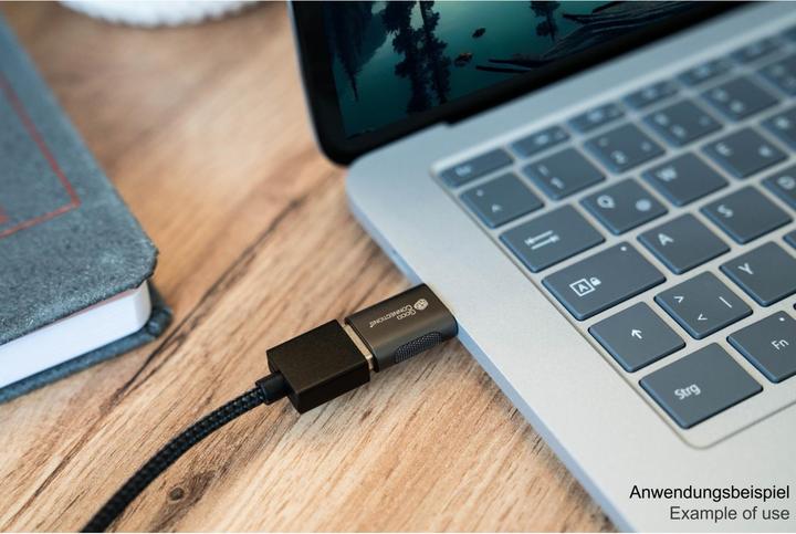 Produktbild Good Connections Adapter USB 3.2 Gen.1 3.0 Stecker C an USB-A Buchse verzinktes Metallgehäuse (USB Typ-C, USB-A)