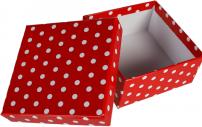Image du produit Ootb Boîte cadeau points rouge (Papier cadeau, 8 x)