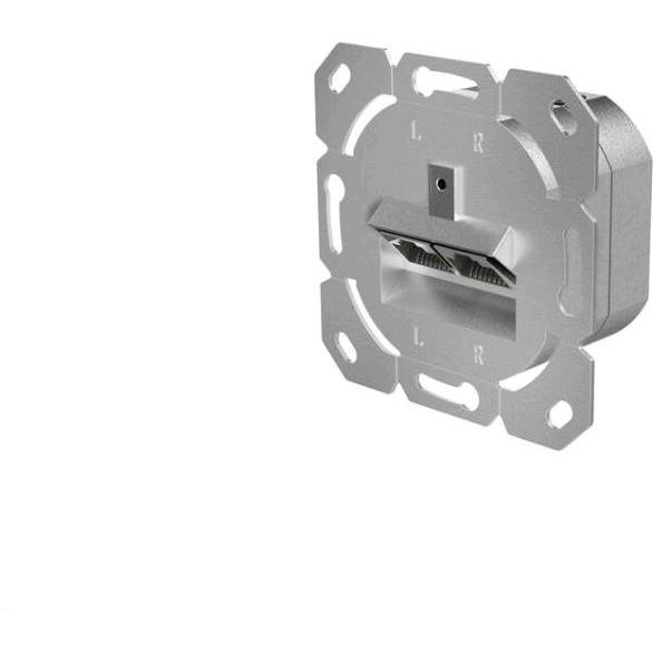 Hama, Steckdose, Netzwerkdose, CAT-6a, 10 Gbit/s, geschirmt, 2 Ports, Unterputz
