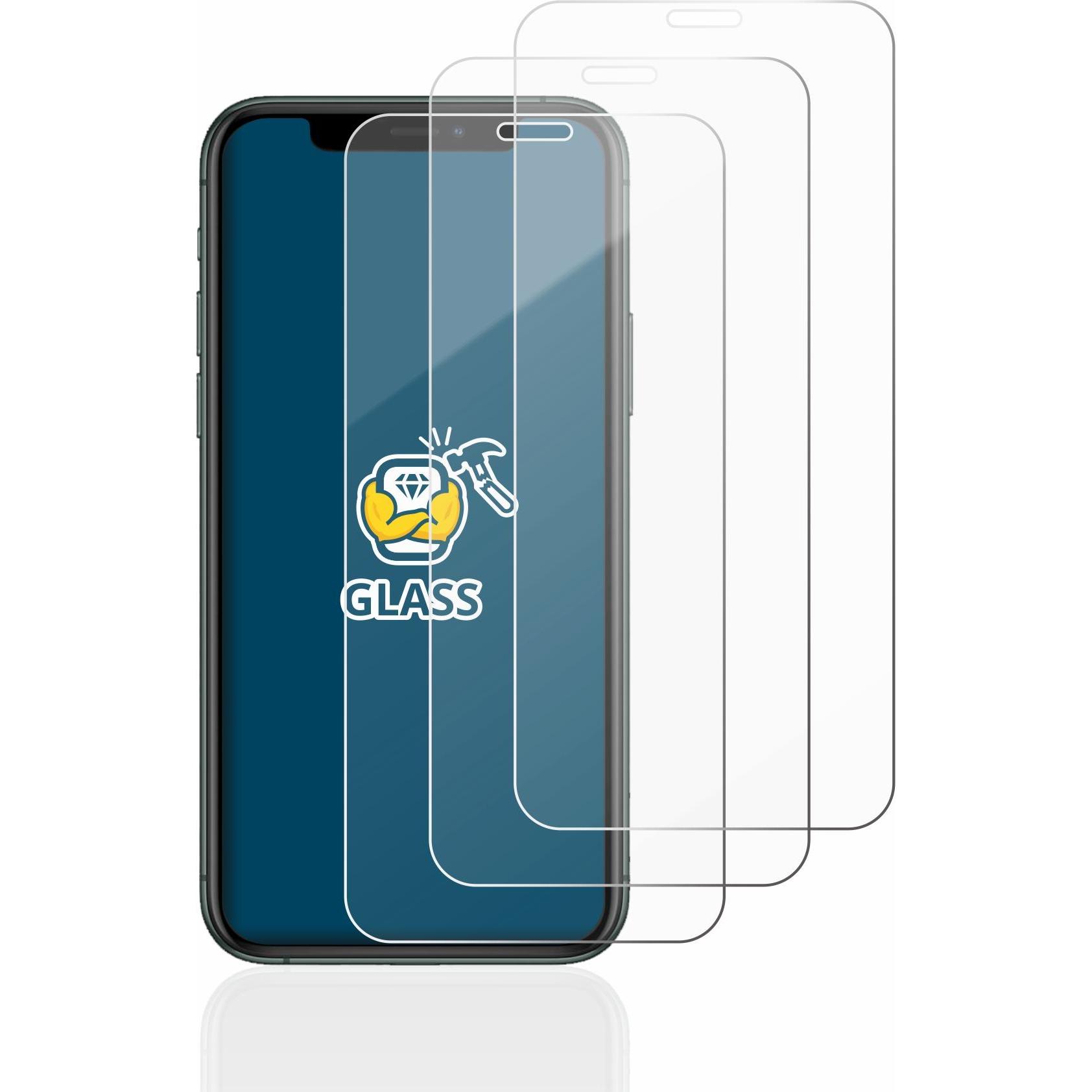 Thumbnail - BROTECT Panzerglas Hartglas Displayschutz (3 Stück, Apple iPhone 11 Pro), Smartphone Schutzfolie, Transparent