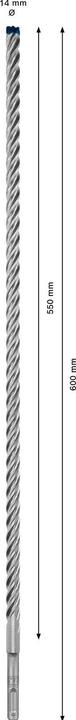 Actual product image Bosch Professional Zubehör Expert SDS plus-7X hammer drill, 14 x 550 x 600 mm (14 mm)