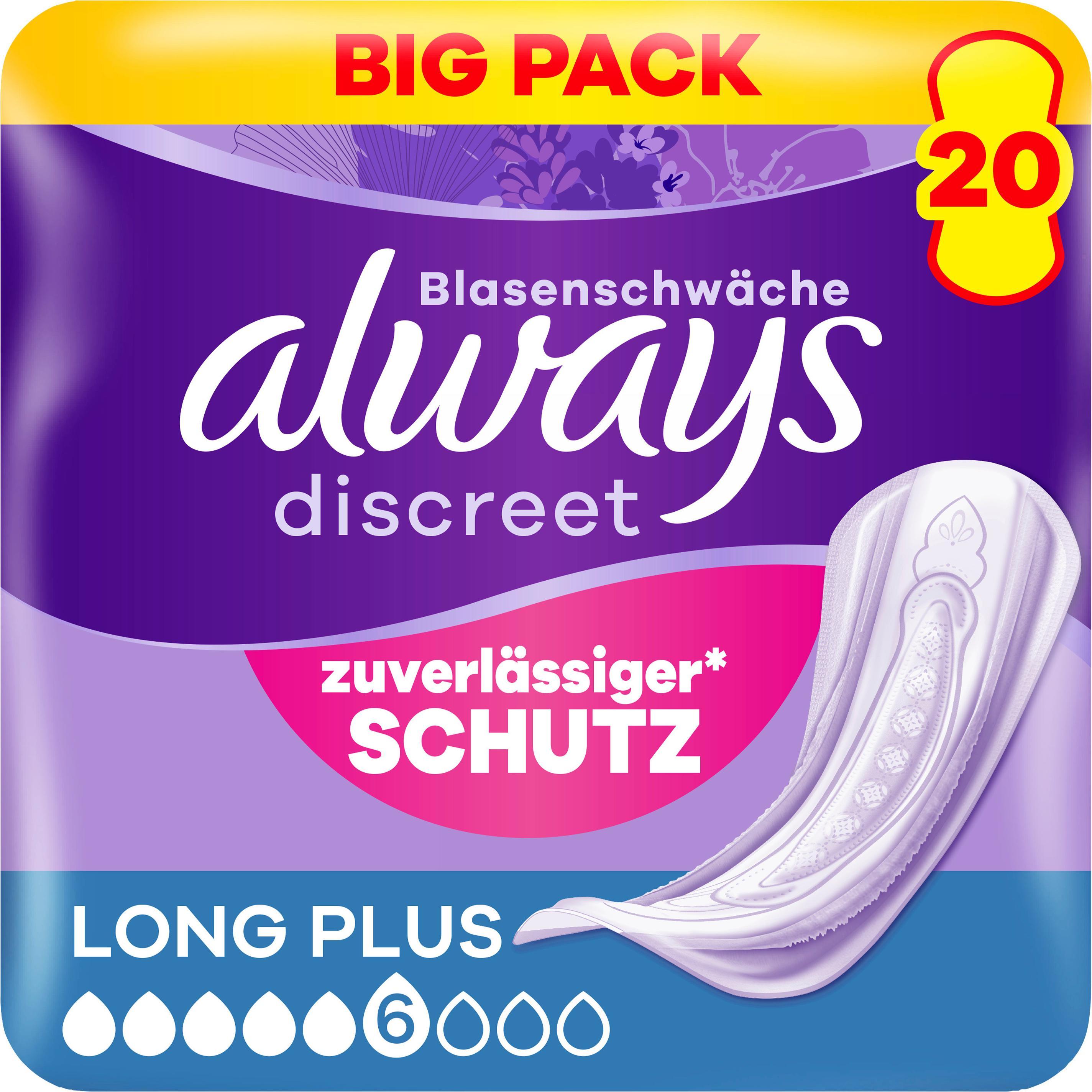 Always Donna Prodotti Per L'incontinenza, Discreto (20X, Grande Vantaggio)