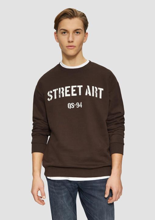 Produktbild s.Oliver Sweatshirt Sweatshirt mit Frontprint (L, M)