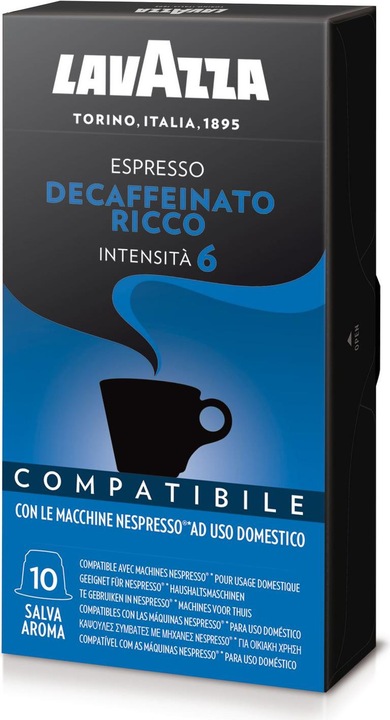 Image du produit Lavazza Decaffeinato Ricco (10 x Port.)