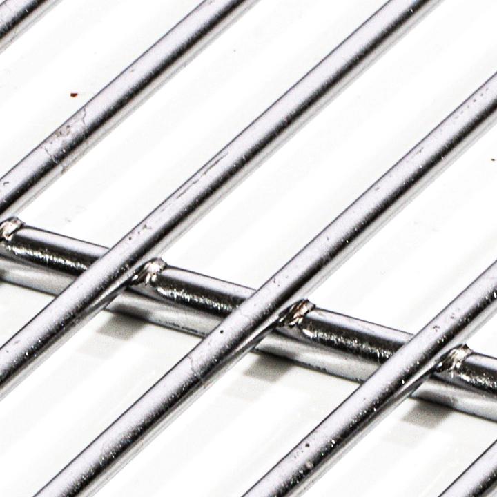 Actual product image Wiltec Round Grill Grate Ø44.5cm of Stainless Steel with Handle as Cooking Grid for Charcoal, Gas BBQ etc.