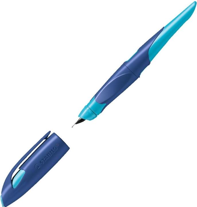 Produktbild STABILO Ergonomischer Schulfüller für Rechtshänder mit Anfänger-Feder A - EASYbirdy in mitternachtsb (Azur, Mitternachtsblau, 1 x)