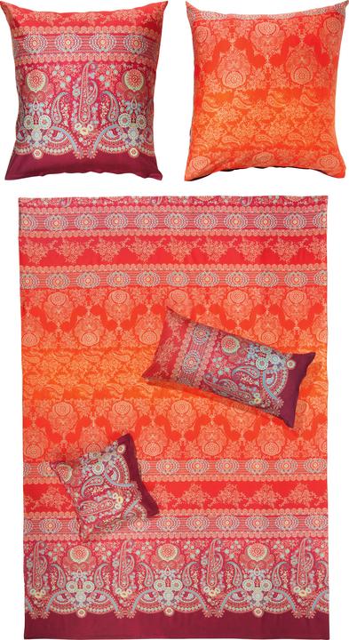 Actual product image Bassetti Maco satin bed linen Gran Paradiso V1 (Duvet cover, 155 x 220 cm, 80 x 80 cm)
