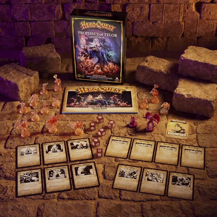 Actual product image Hasbro Gaming HeroQuest Die Prophezeiung von Telor Abenteuerpack, HeroQuest Basisspiel erforderlich (German)