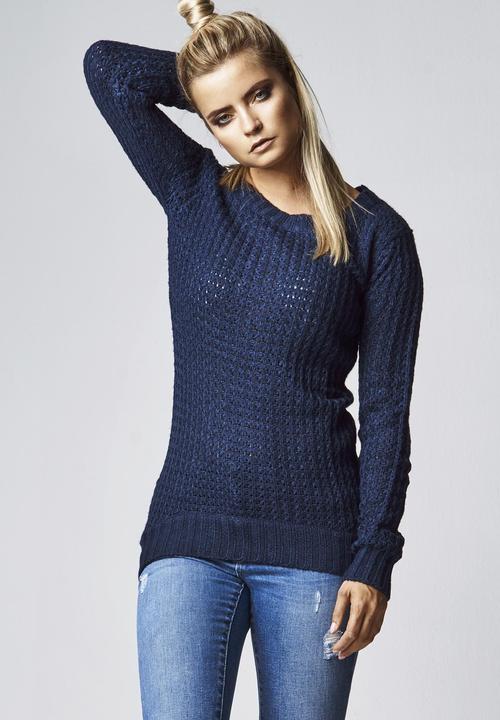 Produktbild Urban Classics Ladies Long Wideneck Sweater (S)