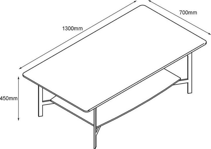 Image du produit Home123 Baja (130 x 70 x 45 cm)