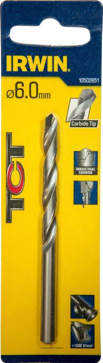 Produktbild Irwin Drill for metal TCT 6 mm blist. (6 Millimeter)