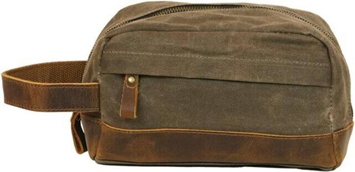 Actual product image Army Shop #1 Toilet bag made of army - waxed tent fabric