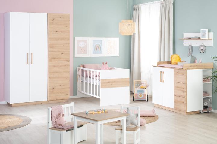Image du produit Roba Set de chambre d'enfant Lion (Unité de changement, Lit de bébé)