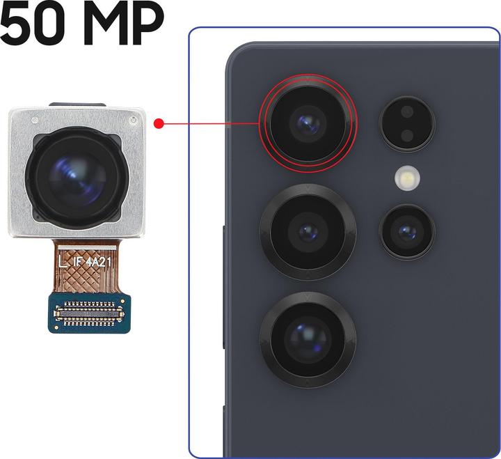 Actual product image Samsung Galaxy S25 Ultra Ultraweitkamera 50MP (Module, Samsung Galaxy S25 Ultra)