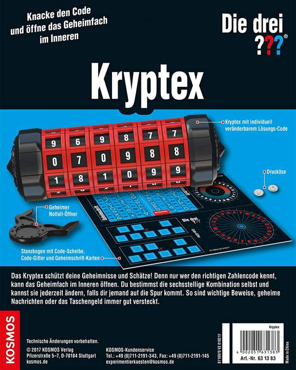 Produktbild Kosmos Geheimer Cryptex-Geheimcode