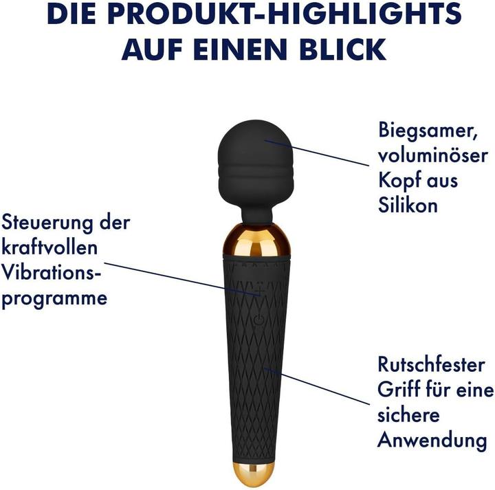 Produktbild Eis Aufladbarer Massagestab mit 16 Vibrationsprogrammen