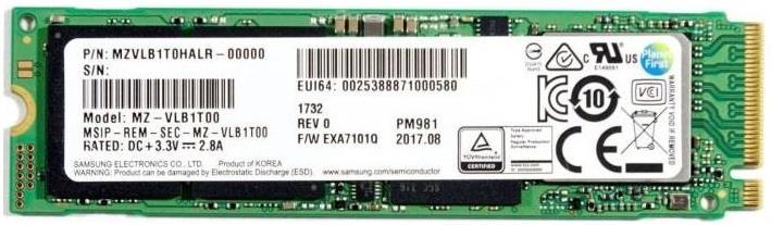 Produktbild Samsung Pm981 (256 GB, M.2)