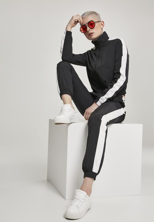 Produktbild Urban Classics Ladies Short Striped Crinkle Track Jacket (XS)