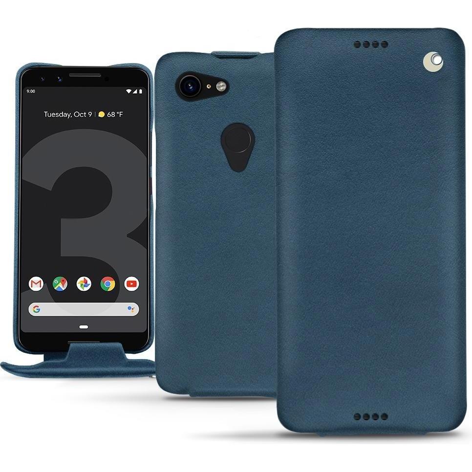 Thumbnail - Noreve Lederschutzhülle vertikal (Google Pixel 3), Smartphone Hülle, Blau