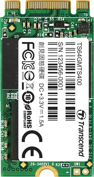 Productafbeelding Transcend Mts400 (64 GB, M.2 2242)