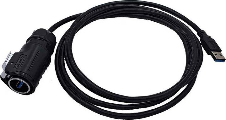 Cnlinko Cavo USB impermeabile per segnali USB 3.0 con IP67 da -20°C a +80°C 2 metri (2 m, USB 3.0)