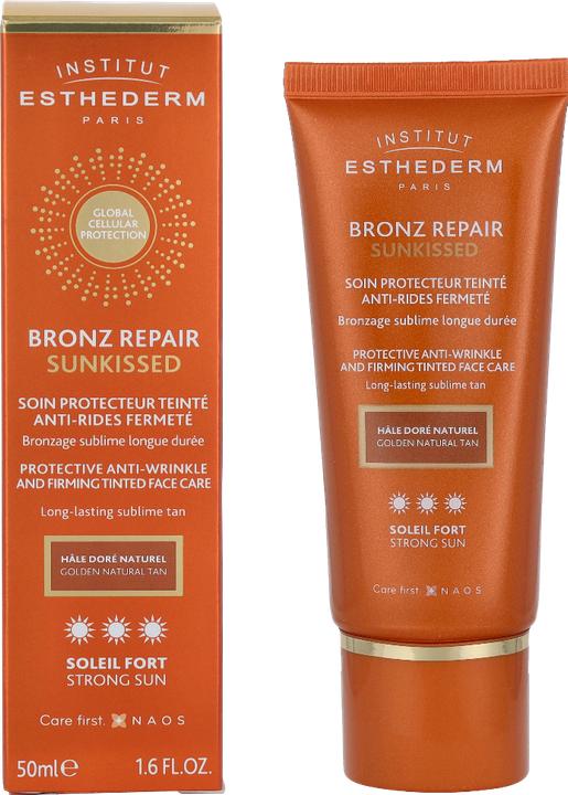 Actual product image Institut Esthederm Bronz Rep Sunkissed Fort (Suntan cream, SPF 50, 50 ml)