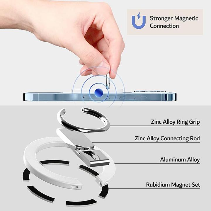 Produktbild PhoneLook Universal Stütz-Ring magnetisch MagSafe 360 drehbar und verstellbar