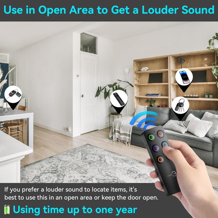 Produktbild Esky Schlüsselfinder mit 6 Empfängern (Modell KF06A)