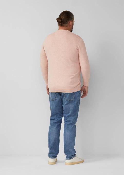 Produktbild s.Oliver Strickpullover Strickpullover mit Logo-Stickerei (3XL)