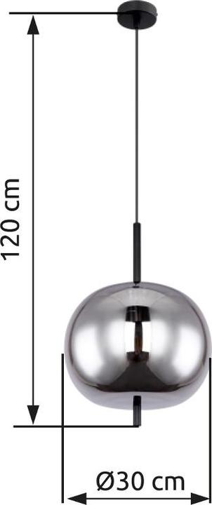 Actual product image Globo Blacky pendant light (E27)