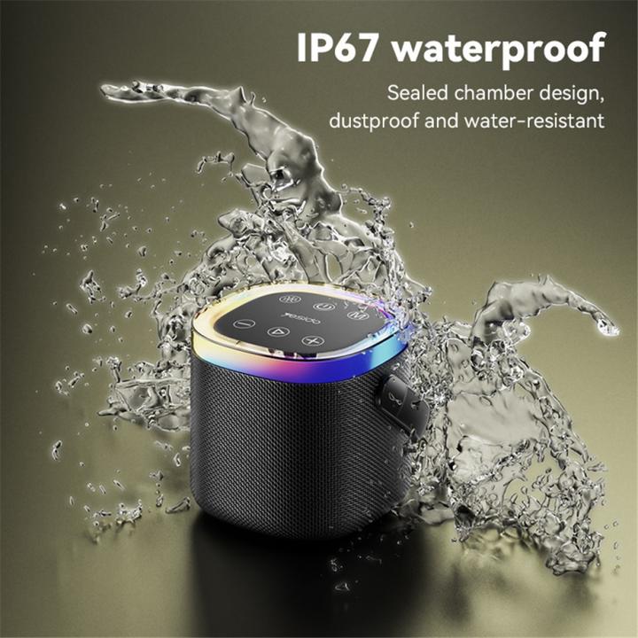 Actual product image Yesido BT Speaker YSW25, 5W, RGB, Black