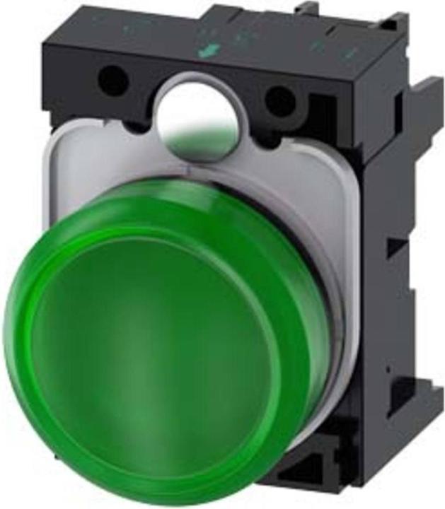 Actual product image Siemens Indicator light complete 1f LED AC rnd high 3SU1103-6AA40-1AA0