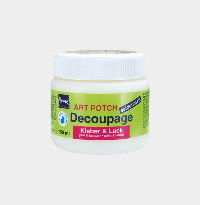 Produktbild Kreul 48251 - Art Potch Decoupage Kleber und Lack seidenmatt, 150 ml, auf Wasserbasis, trocknet schn (Transparent, 150 ml)