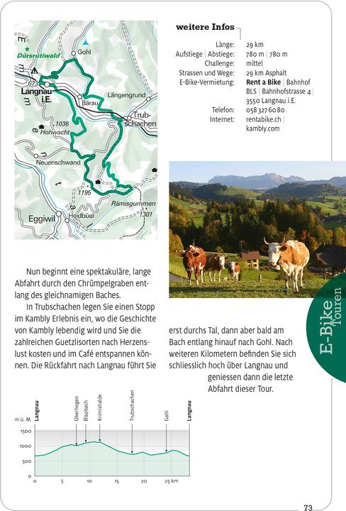 Produktbild Kümmerly+Frey Erlebnis Schweiz E-Bike Touren - Führer (Deutsch, 2025)