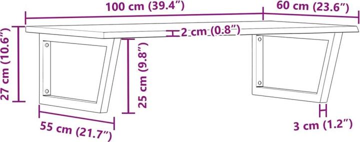 Image du produit vidaXL Waschbeckenablage