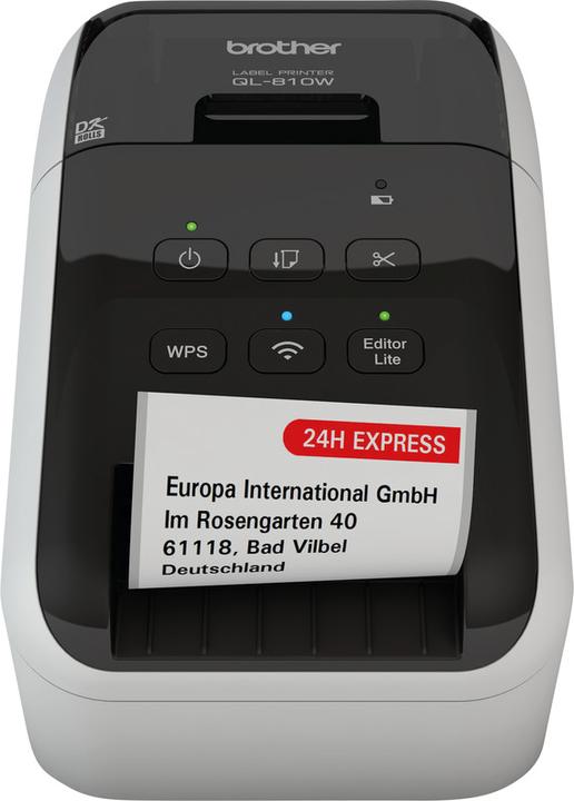 Actual product image Brother QL-810WC (300 dpi)