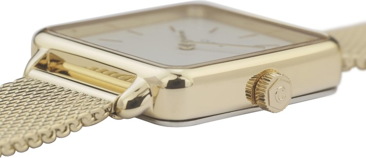 Actual product image Cluse La Tétragone Mesh Gold (Analogue wristwatch, 28 mm)