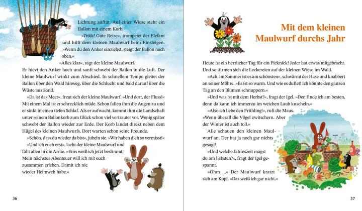 Produktbild Hallo, kleiner Maulwurf! Das grosse Vorlesebuch (Deutsch, Hanna Sörensen, Zdeněk Miler, 2025)