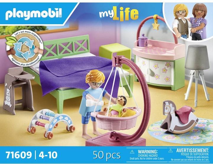 Image du produit Playmobil Chambre à coucher avec coin de jeu pour bébé (71609, Playmobil Ma vie)